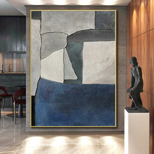 Huge Made-to-Order Abstract Painting for Garage Workshop Feature Wall