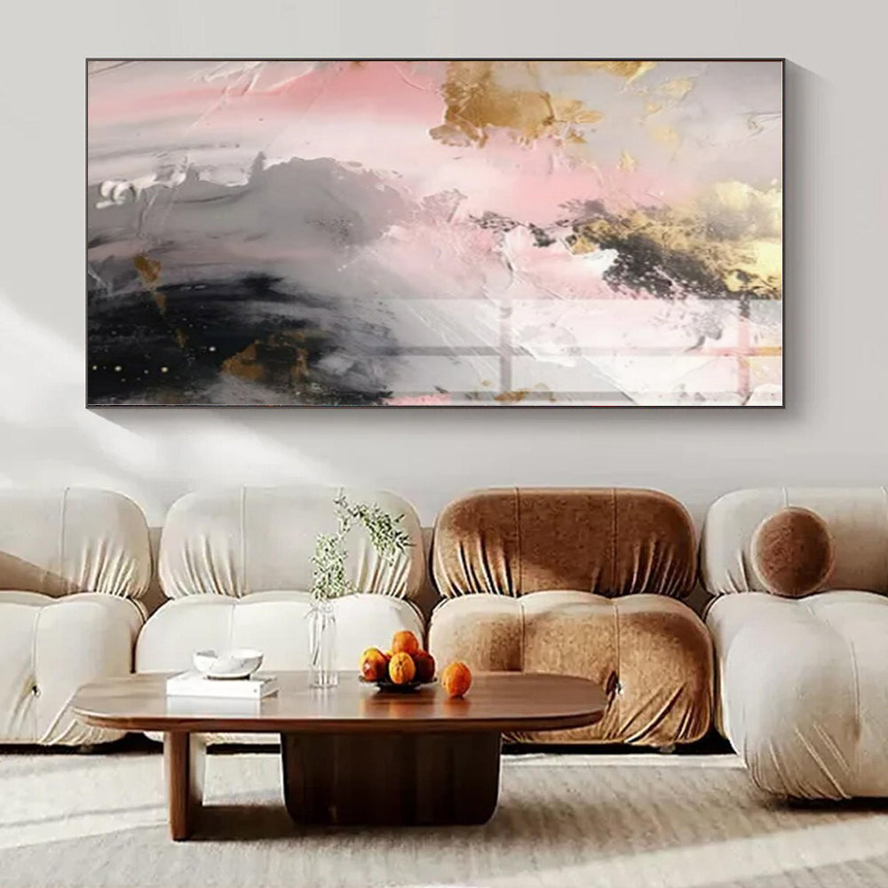 Minimalist Zen Hand-Painted Abstract Art for Serene Bedrooms