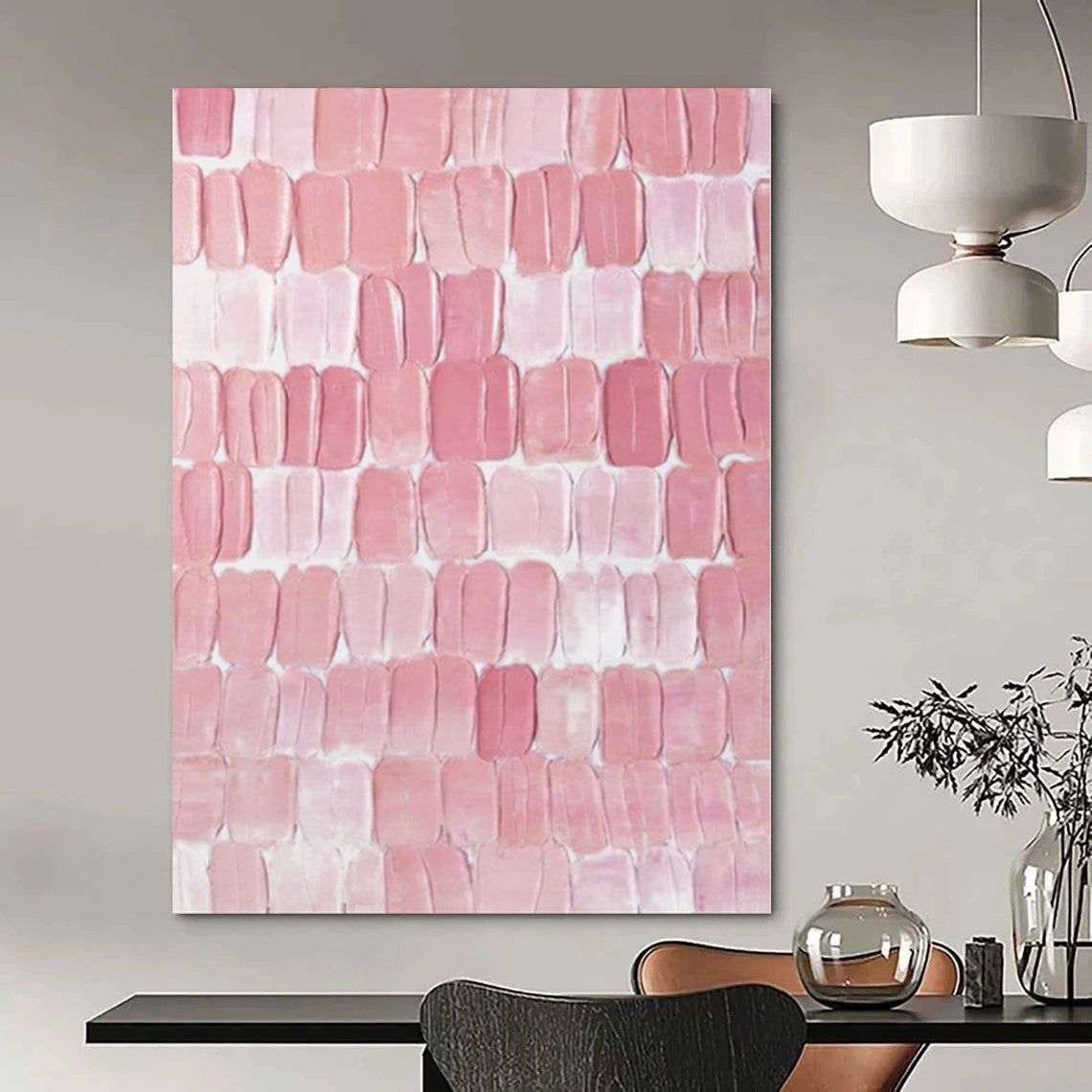 Monumental Abstract Painting for Indoor Atrium Spaces - Commissioned Resin on Linen
