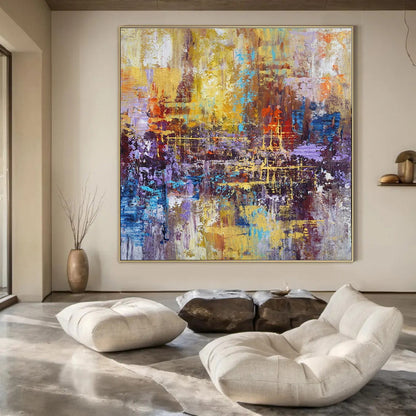 Gigantic Contemporary Abstract Painting for Sports Arena VIP Lounges