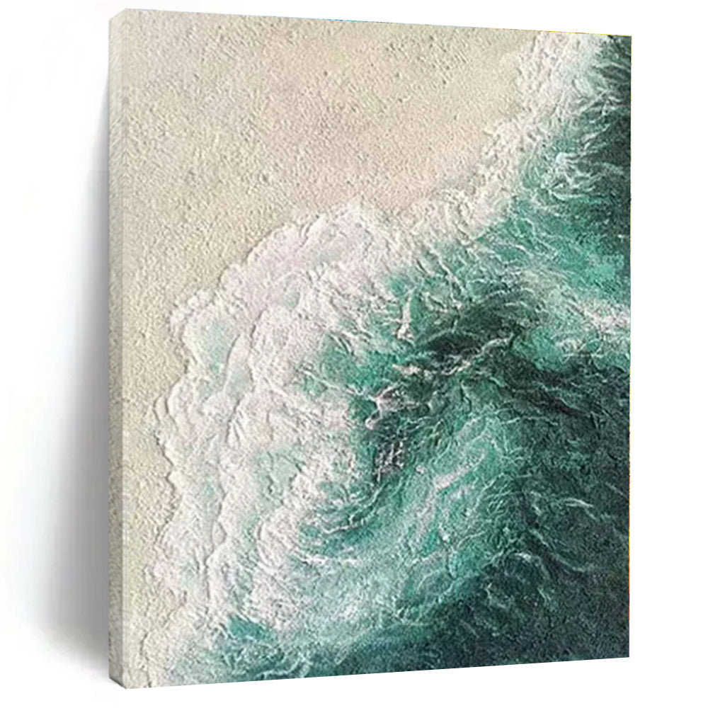 Extra-Gigantic Textured Hand-Painted Abstract Wall Art for Laundry Room Utility Wall
