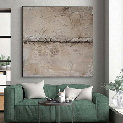 Oversized Hand-Painted Abstract Canvas for Hallway Picture Wall