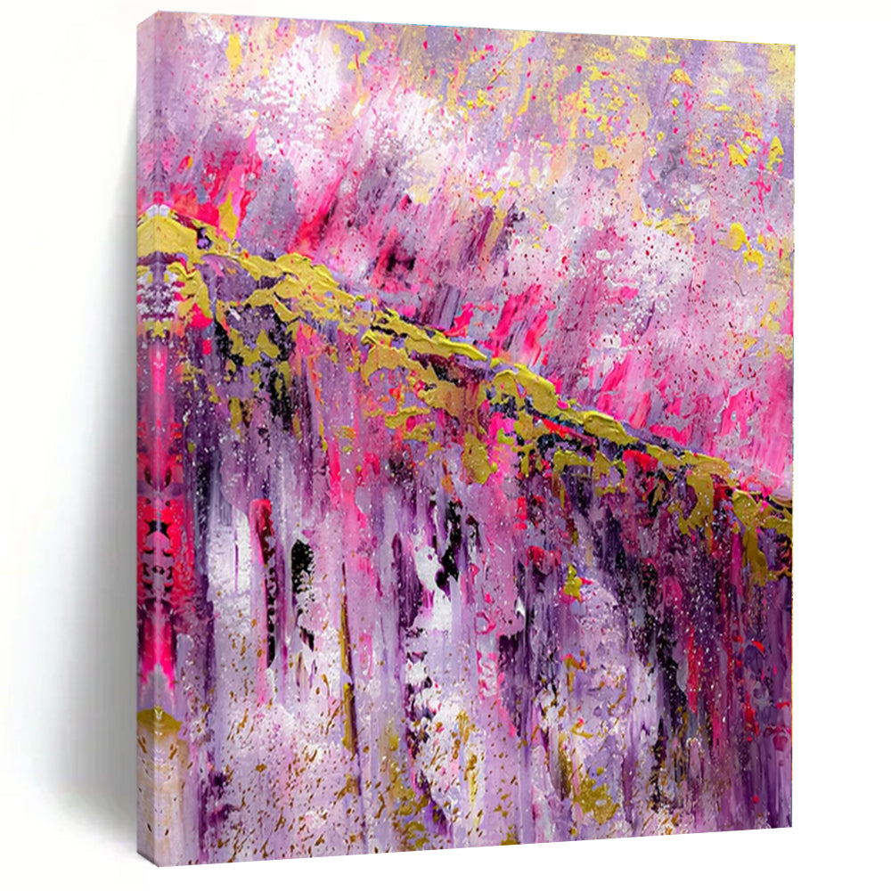 Extra-Vast Hand-Painted Modern Abstract Artwork for Bedroom Behind Vanity Mirrors