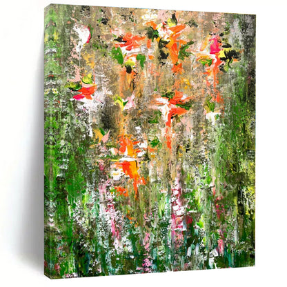 Huge Hand-Painted Contemporary Abstract Canvas for Bedroom Above Headboard Niche