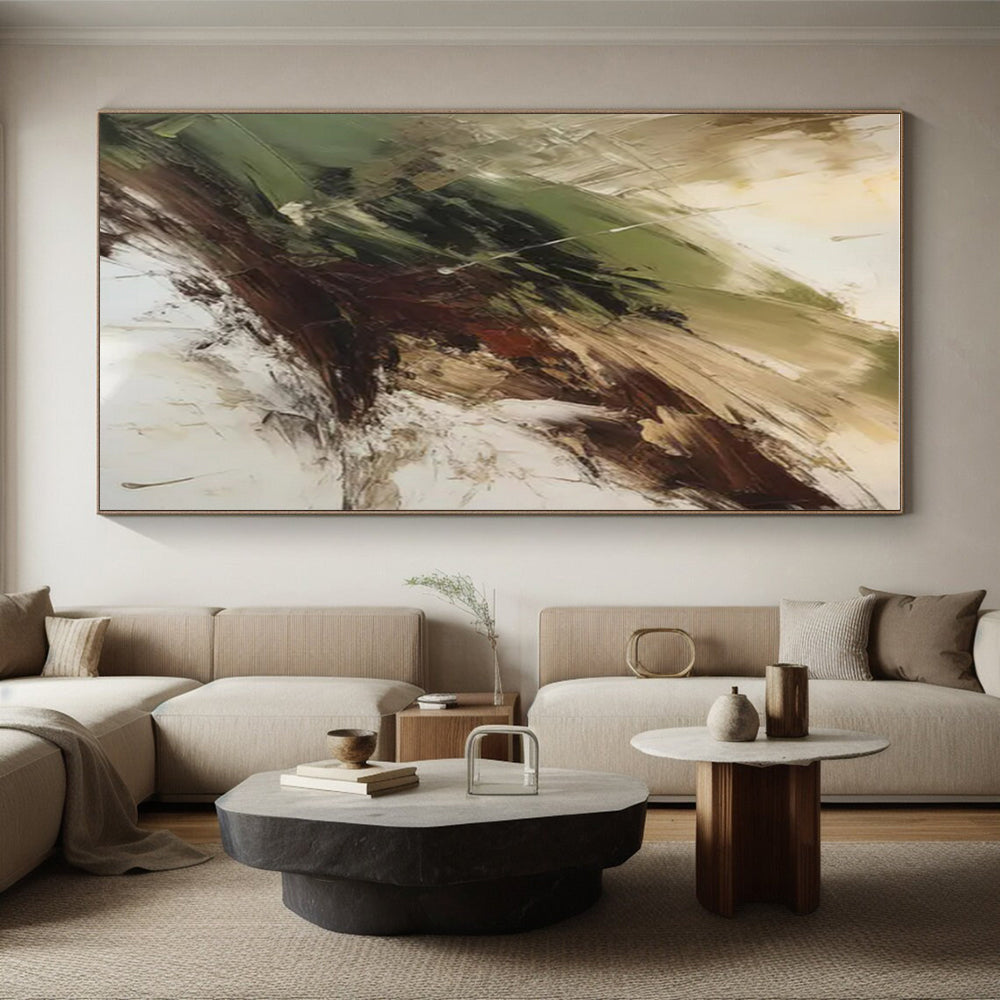 Super-Sized Modern Abstract Art for Home Library Cozy Reading Atmosphere