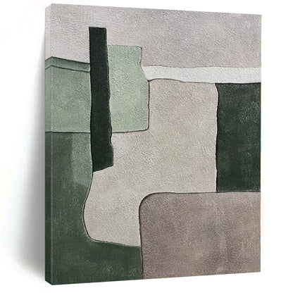 XXL Custom Abstract Canvas for Family Room Media Wall