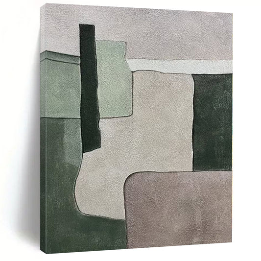 XXL Custom Abstract Canvas for Family Room Media Wall