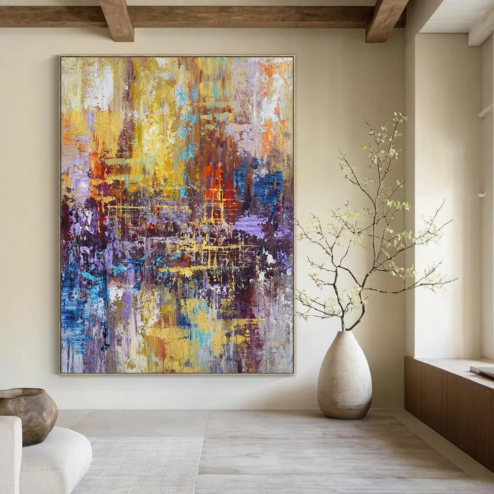 Gigantic Contemporary Abstract Painting for Sports Arena VIP Lounges