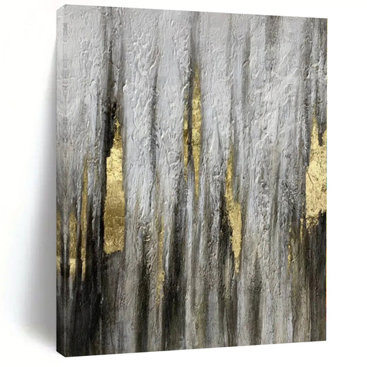Giant Hand-Painted Abstract Canvas for Nursery Crib Canopy Areas
