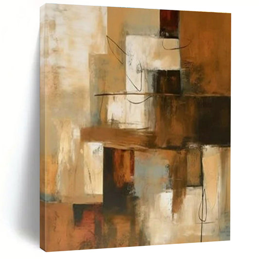 Large-Scale Oversized Hand-Painted Abstract Painting for Home Wine Cellar Tasting Wall LargeART0600