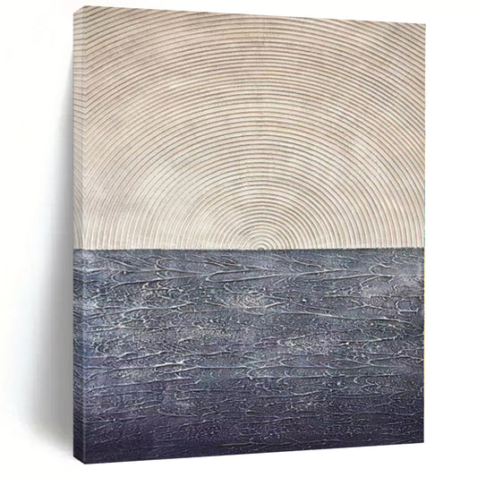 Monumental Custom Abstract Painting for Sunroom Skylight Ceiling Panels