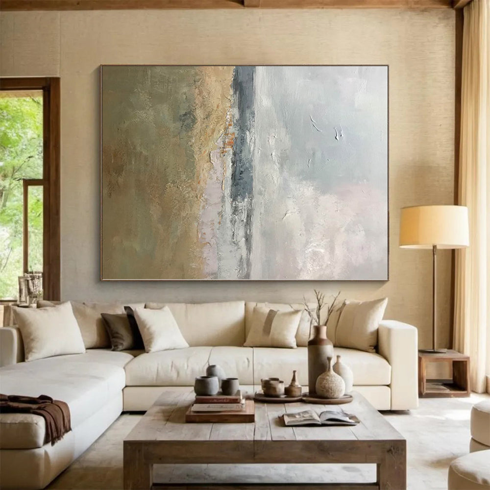 Large Custom Abstract Canvas for Kids’ Playroom Slide and Climbing Wall Areas