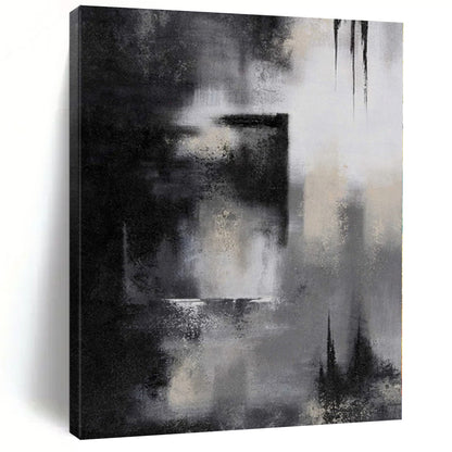 Custom Extra Large Abstract Weave Art - Hand-Painted Acrylic for Textile Design Studios