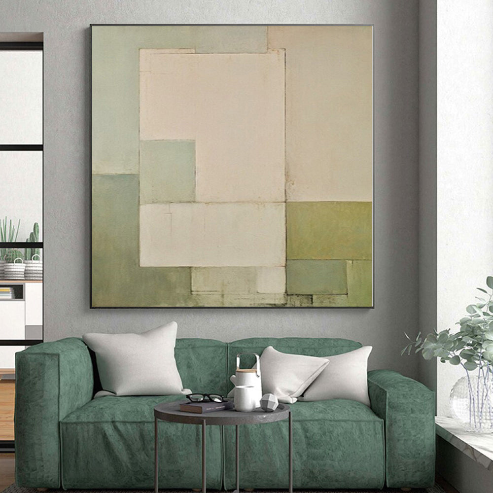 Immense Made-to-Measure Abstract Art for Basement Game Room Feature Wall