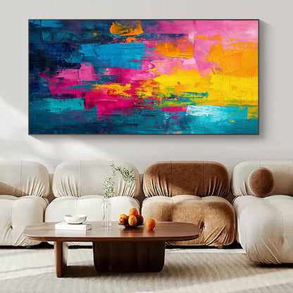 Giant Hand-Painted Contemporary Abstract Art for Villa Home Offices