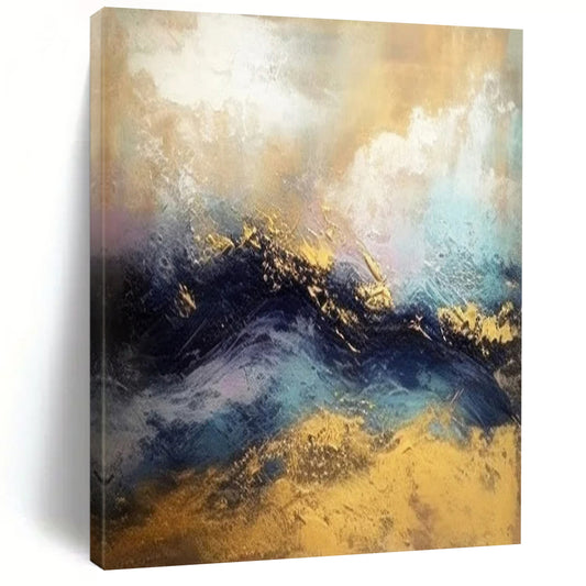 Giant Contemporary Abstract Painting for Technology Startup Office Breakout Areas