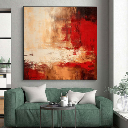 Giant Contemporary Abstract Painting for Home Theater Screen Surround in Modern Setups