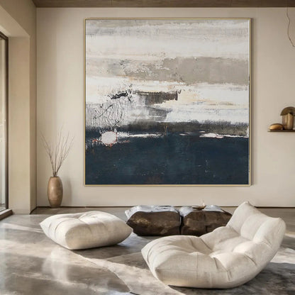 Immense Custom Abstract Painting for Agricultural Cooperative Lobbies