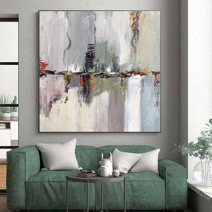 Mammoth Custom-Made Abstract Canvas for Nursery Crib Canopy Wall