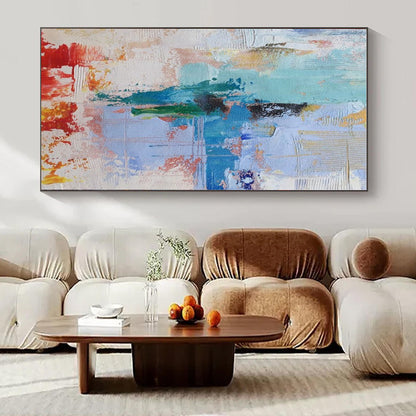 Large-Scale Custom Hand-Painted Abstract Art for Living Room & Dining Room