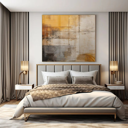 Super-Sized Hand-Painted Modern Abstract Wall Decor for Family Home Music Rooms