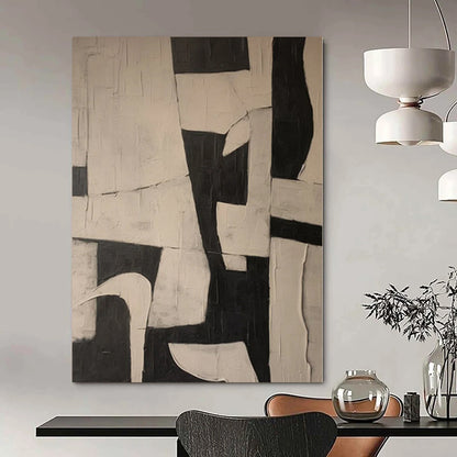 Immense Hand-Painted Abstract Wall Art for Co-Living Space Common Areas