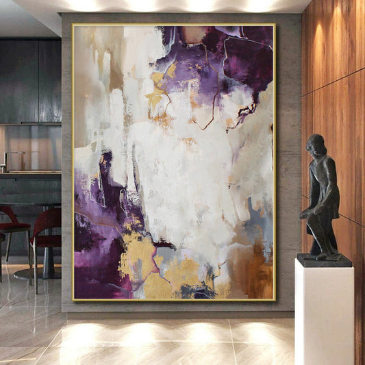 Grand Made-to-Order Abstract Wall Art for Reading Nook Alcoves