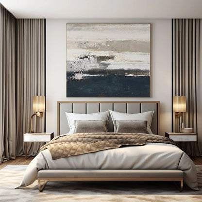 Immense Custom Abstract Painting for Agricultural Cooperative Lobbies