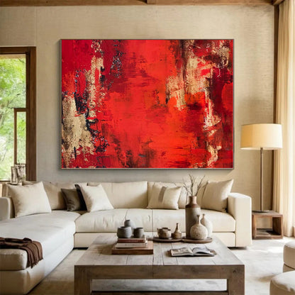 Mammoth Custom Abstract Art for Guest Room Fireplace Mantel Wall