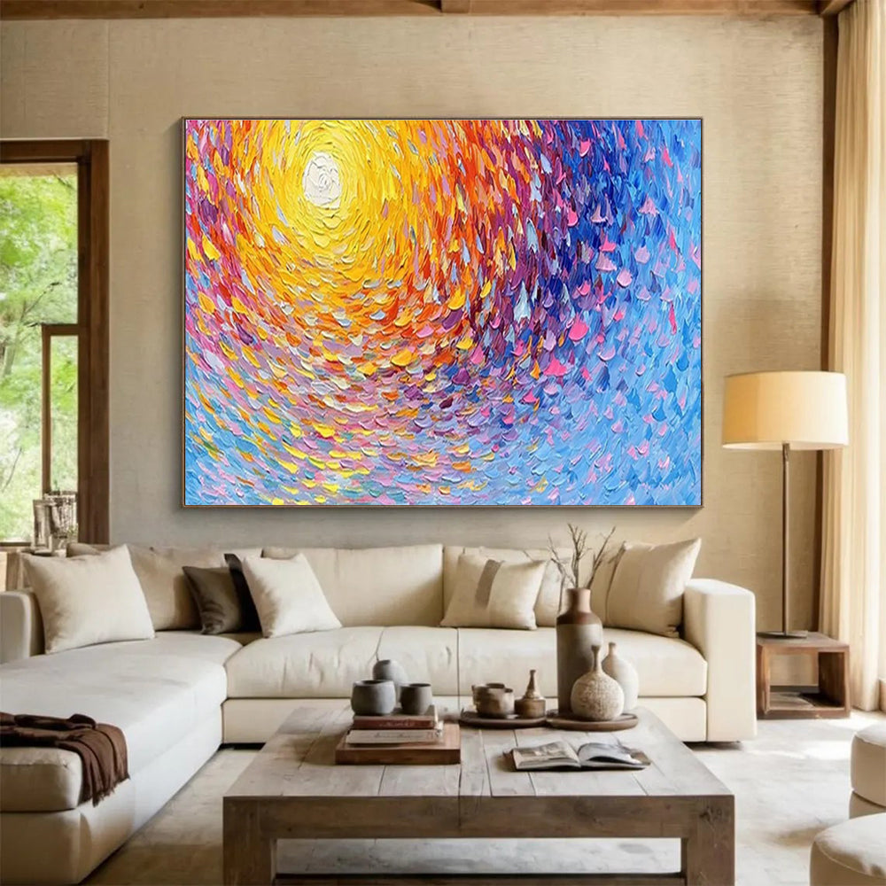 Inviting Large Abstract Canvas for Bar & Entryway DKH881