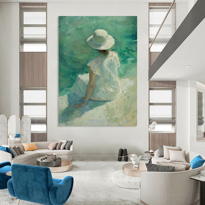 Tempestuous Symphony: Giant Hand - Painted Custom Abstract Masterpiece for Bar and Hallway DTP088