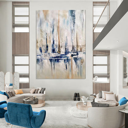 Dreamy & Enchanting Hand-Painted Personalized Abstract Painting for Bedroom & Hotel LargeART1959