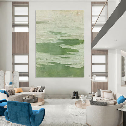 Vast Hand - Painted Textured Abstract Artwork for Aquarium & Marine Exhibit DKH1227