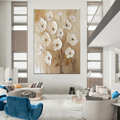 Artisan-Made Large-Scale Textured Canvas for Office & Hotel LargeART2155
