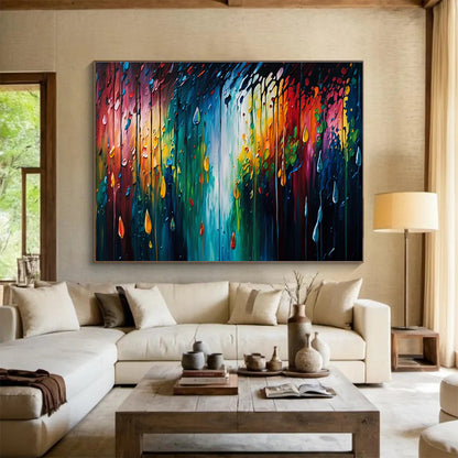 Memorable Original Vast Textured Hand - Painted Abstract Canvas for Lasting Impressions DKH867