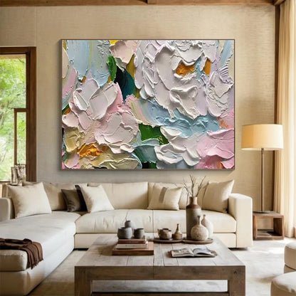 Exclusive Original Hand - Painted Textured Large Abstract Gem for Modern Interiors DKH817
