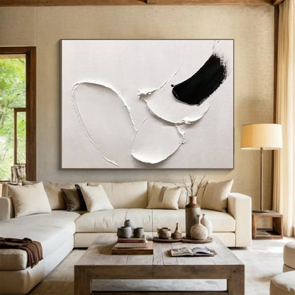 Inviting Large Abstract Canvas with Warm Textured Tones for Bar & Entryway DKH909
