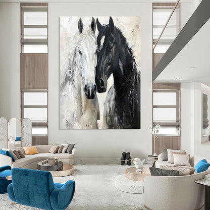 Stylish Hand - Painted Textured Abstract Art on Canvas for Bar & Hotel DKH1401