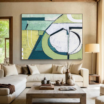 Colossal Hand - Painted Abstract Art for Bedroom & Office DKH543
