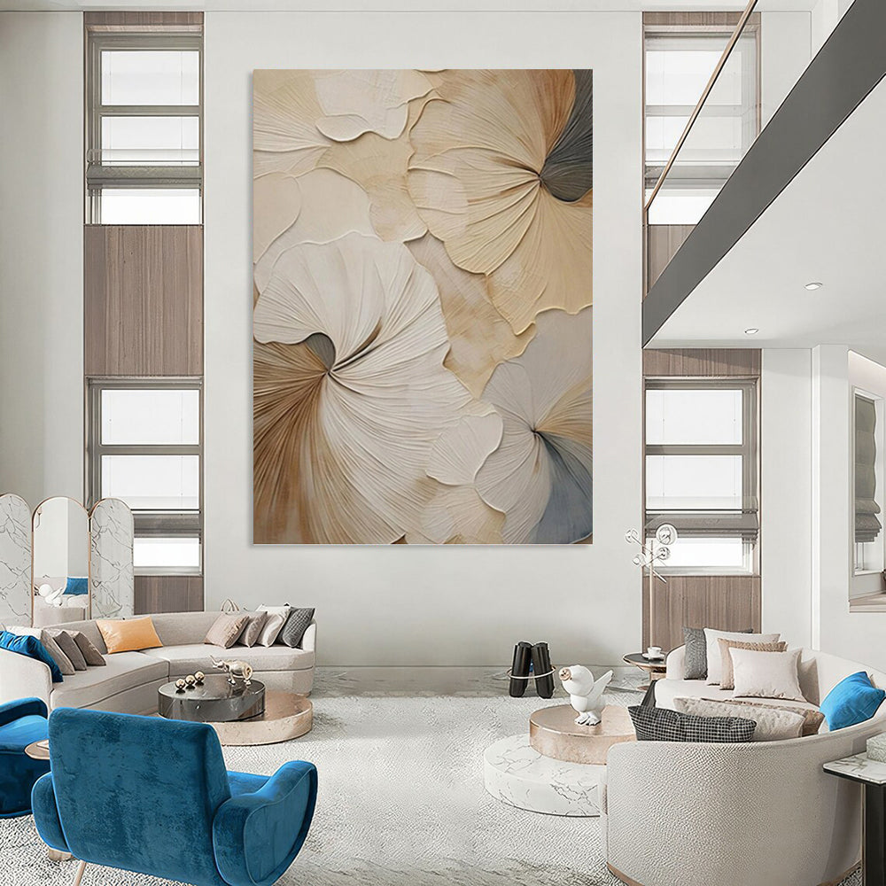 Enchanting Hand - Painted Textured Abstract on Canvas for Dining Room & Hallway DKH1383