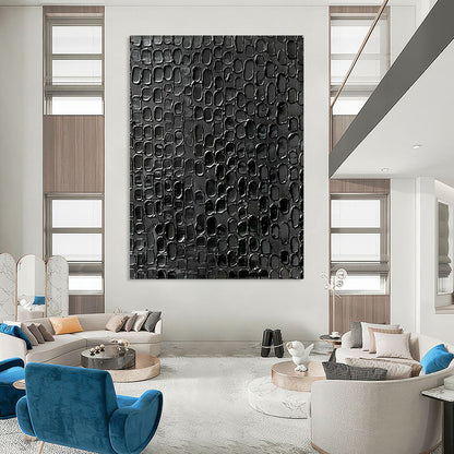 Gigantic-Scale Hand-Painted Abstract Wall Murals for Dining Room & Living Room LargeART2361