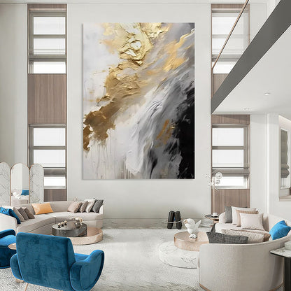Custom Abstract Art: Big Sizes, Textured Styles for Living Room & Office DTP302