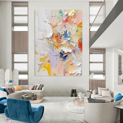 Earthy Textured Abstract Wall Art for Bedroom & Office DKH0971