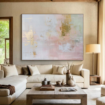 Large - Format Textured Abstract Wall Decor for Bedroom & Dining Room DKH498