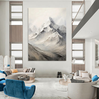 Harmoniously Oversized Hand - Painted Textured Abstract Painting for Greenhouse & Botanical Garden DKH1256