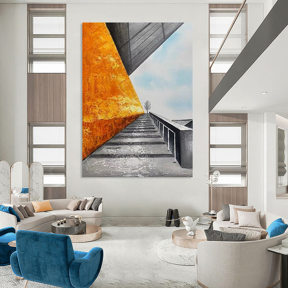 Custom Hand-Painted Abstract Masterpieces for Bedroom & Living Room DTP281