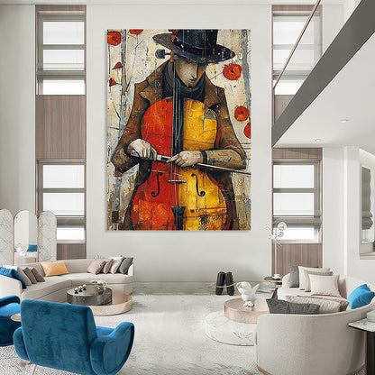 Mega - Dimensioned Vertical Hand - Painted Textured Custom Abstract Odyssey, for Bedroom and Dining Room DKH1532