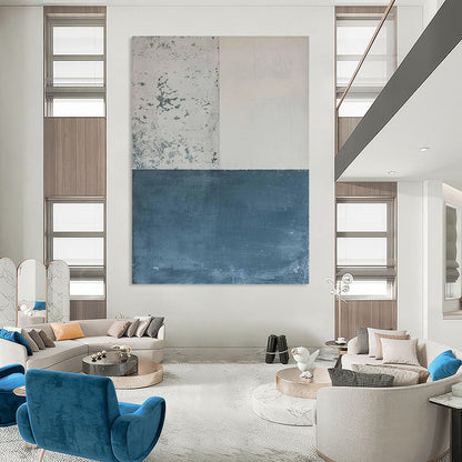 Ravine Echoes: Massive Hand - Painted Textured Custom Abstract Creation for Hallway and Hotel DTP085