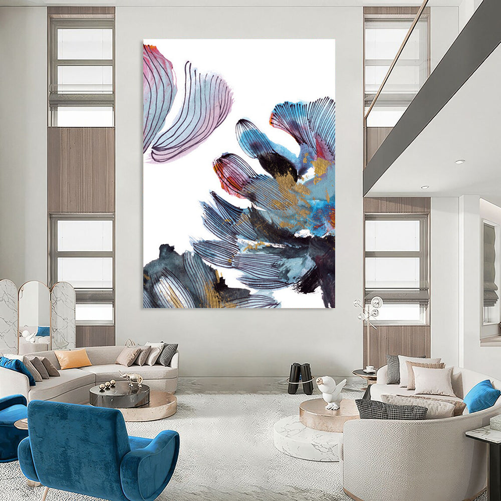 Big Custom Hand-Painted Abstract Art: Textures to Make a Statement DTP199