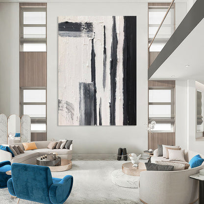 Large Custom Abstract Paintings with Textured Details for Bedroom & Office DTP367